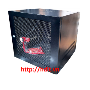Tủ Rack 9U-D500 Treo tường, màu đen, cánh lưới