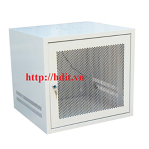 Tủ Rack 9U-D450 Treo tường, màu trắng, cánh lưới