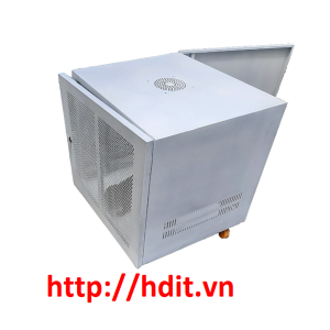 Tủ Rack 10U-D500 đứng, màu trắng, cửa lưới