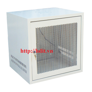 Tủ rack 12U-D600 treo tường, màu trắng, cánh lưới