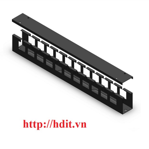 Thanh quản lý cable ngang 1U - Dạng hộp